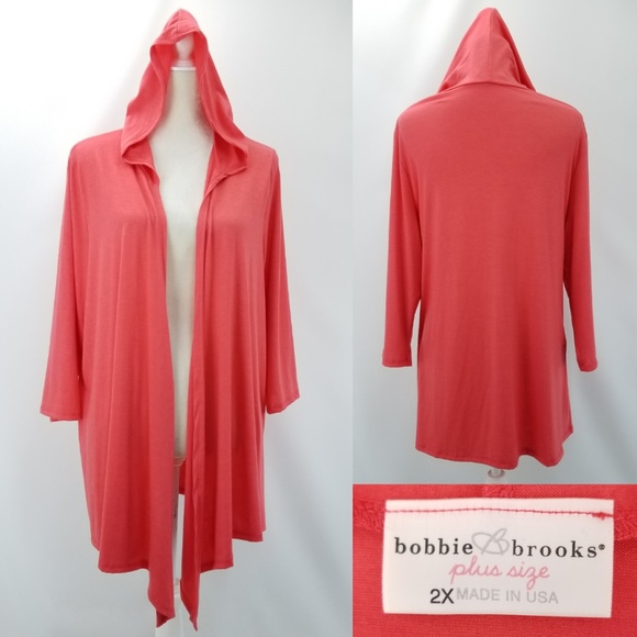 Bobbie Brooks Tops - Bobbie Brooks 2X Open Front Lightweight Cardigan
